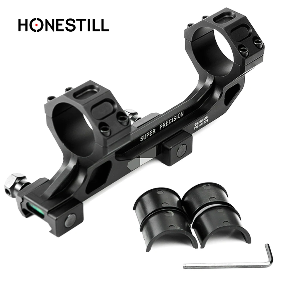 

Tactical M4 M16 Rifle Optic Scope Mount 25.4mm/30mm QD Rings Optical Bubble Level For 20mm Weaver Picatinny Rail Hunting