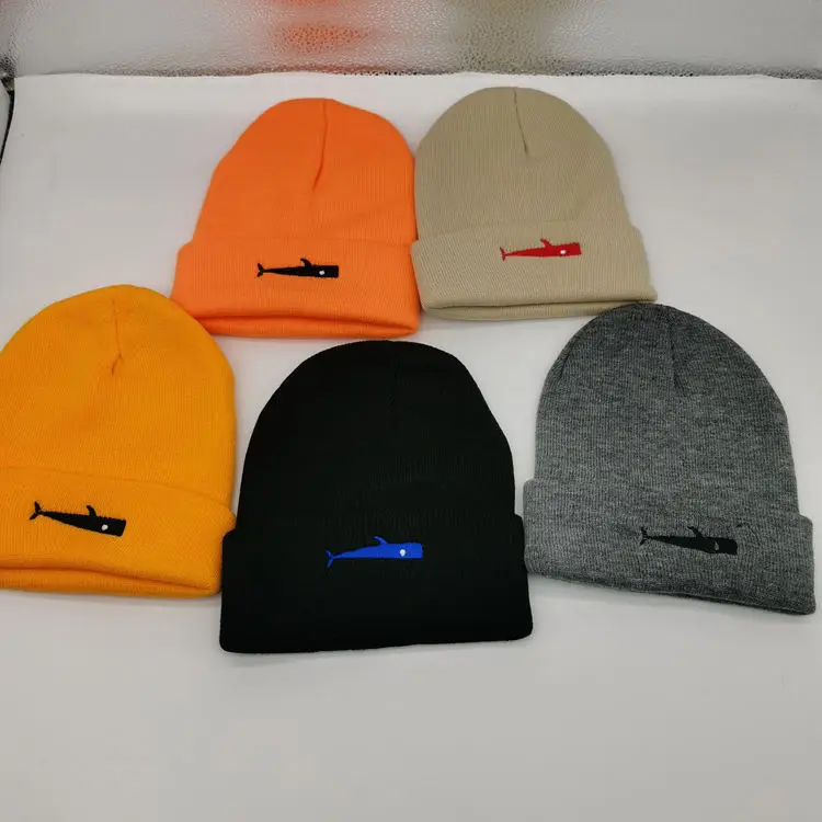 

Adult Whale Warm Beanies Skullies For Men Women Acrylic Knitted Hats Autumn and Winter Warm Woolen Hats Couple Student Hats