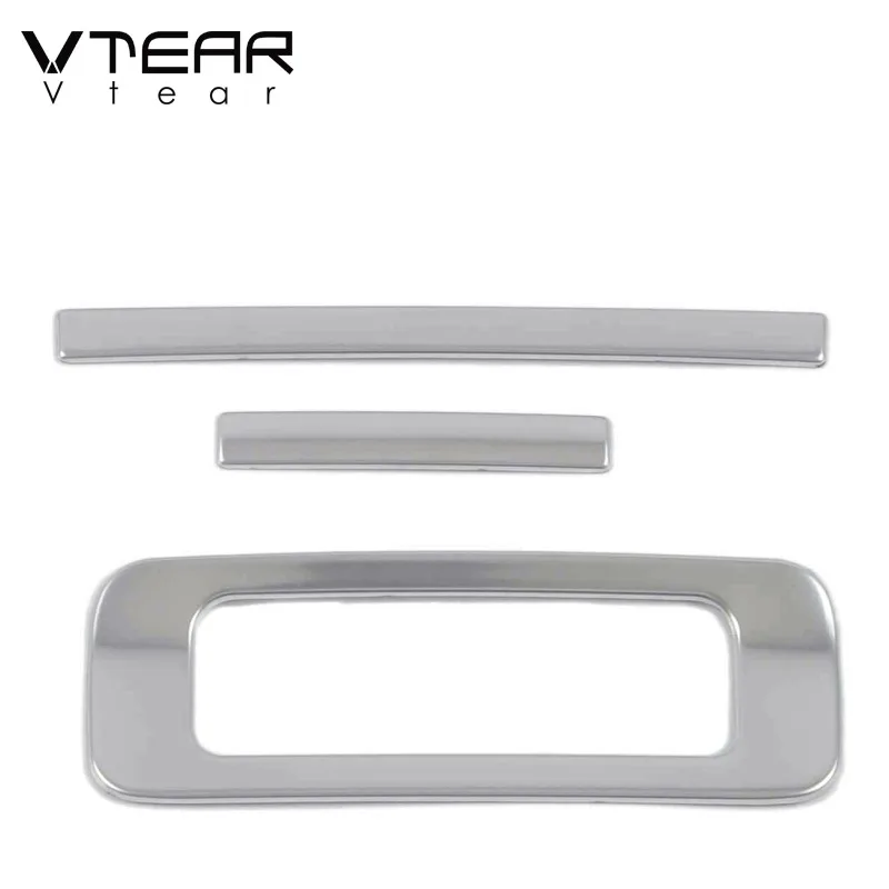 

Автомобильный задний подлокотник Vtear, выходное отверстие воздуха, USB-зарядное устройство, отделка крышки, нержавеющая рамка, внутренние молдинги, украшение для Skoda Octavia Pro A8