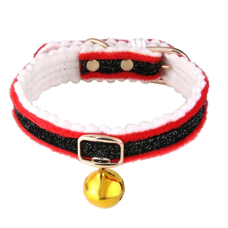 

Pet Cats And Dogs Christmas Cute Bell Collar Red Neck Circumference 22-32cm Pet Supplies Accessories