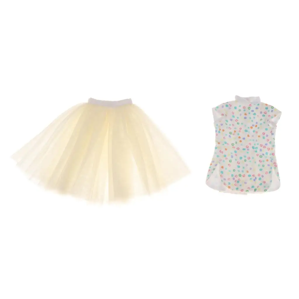 Топ и юбка в стиле Ципао для кукол одежда шарнирных аксессуары 3 стиля на выбор |