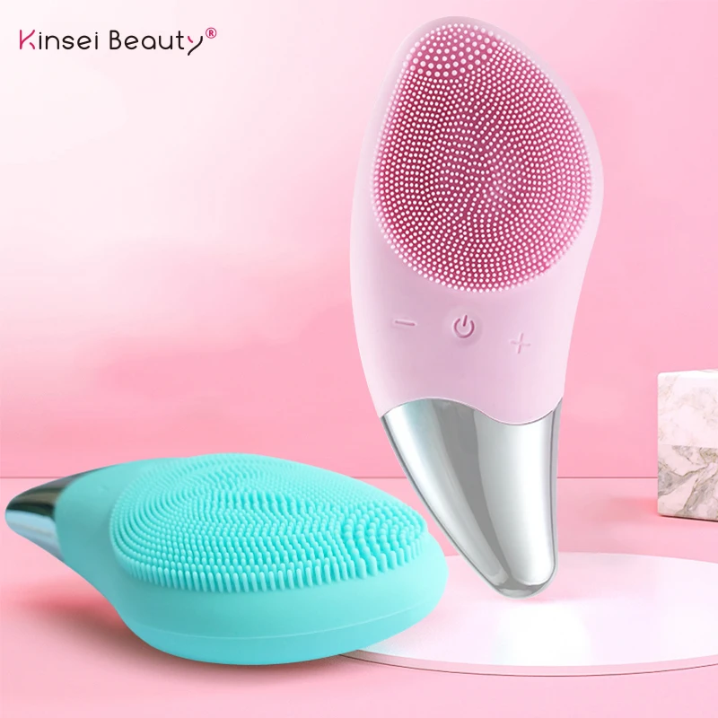 Электрический мини массажер для чистки лица щетка мытья очищающее устройство