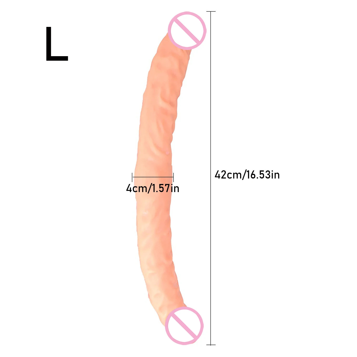Двойные фаллоимитаторы по длине мягкий двухсторонний пенис реалистичный Фаллус