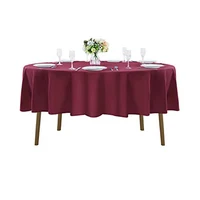 solid color polyester tablecloth water and oil repellent fabric for birthday wedding banquet restaurant festival party supply ta