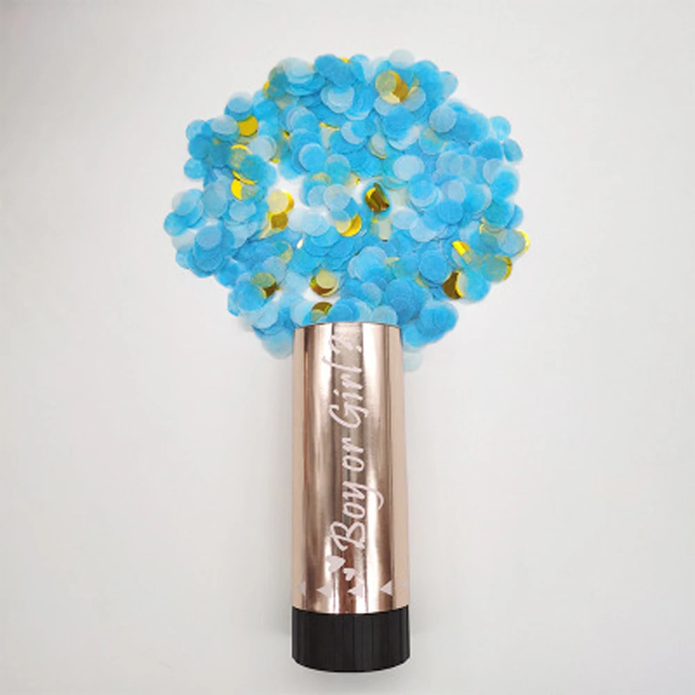 1 шт. Мини конфетти попперс ручной пушка огненные работы пола рождения праздник декорация свадебный праздник поставки.