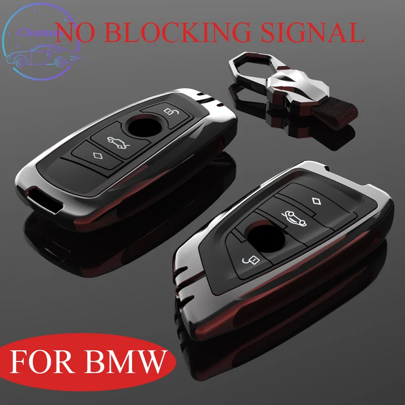 

Galvanized Alloy Car Key Case for BMW 1 5 7 Series x1x3x2x4x5x6 Blade New 3 series GT 530 320li Key Cover Chain