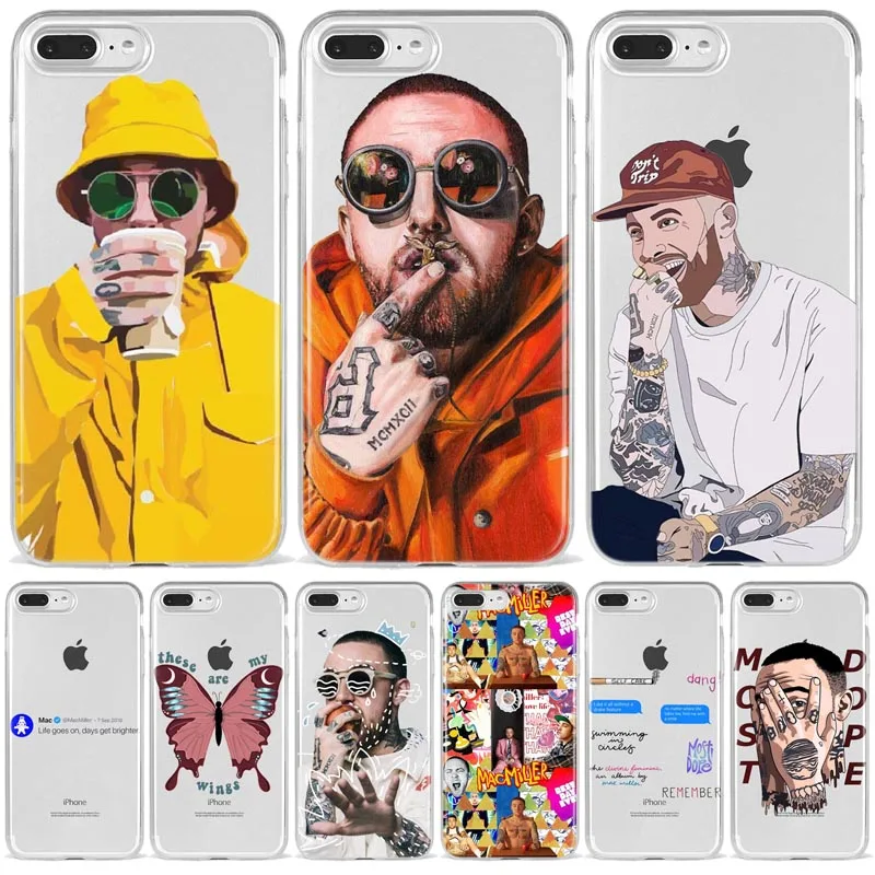 Mac Miller синий аквапарк плавательный Мягкий силиконовый чехол для iPhone XS 11 12 Mini Pro Max XR