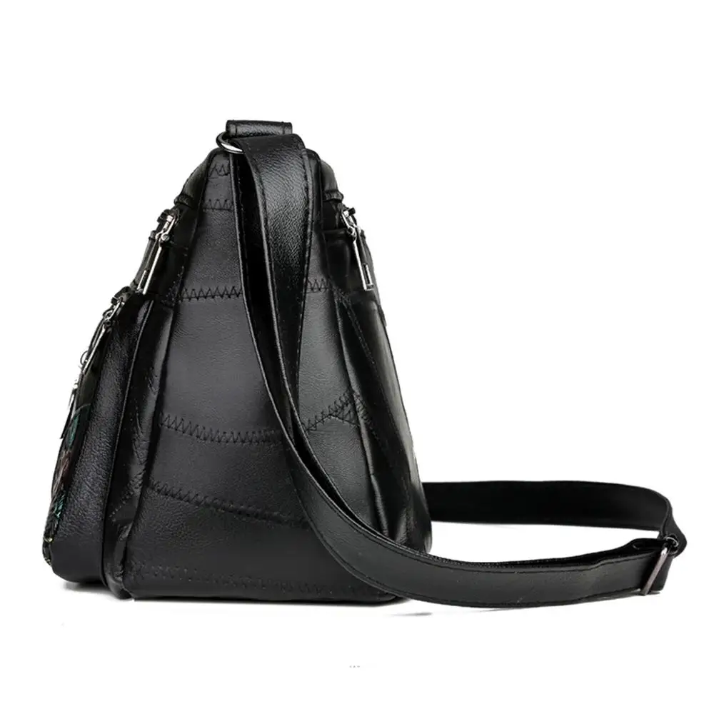 Женская кожаная сумка через плечо для покупок путешествий простой стиль большая