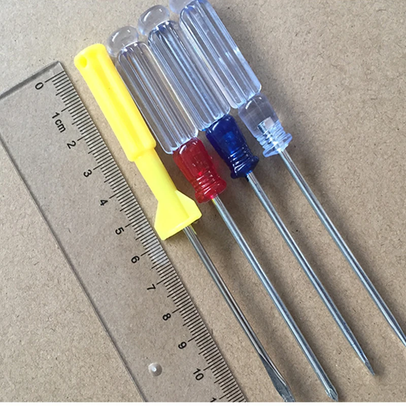 Household Slotted Screwdriver Portable Mini Color Handle Watch Appliance Repair Tool | Инструменты