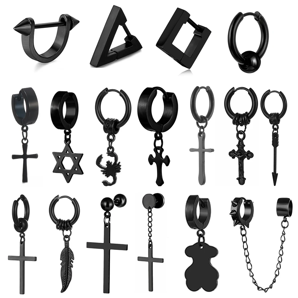 2021 трендовые женские серьги геометрические из титановой стали в стиле панк