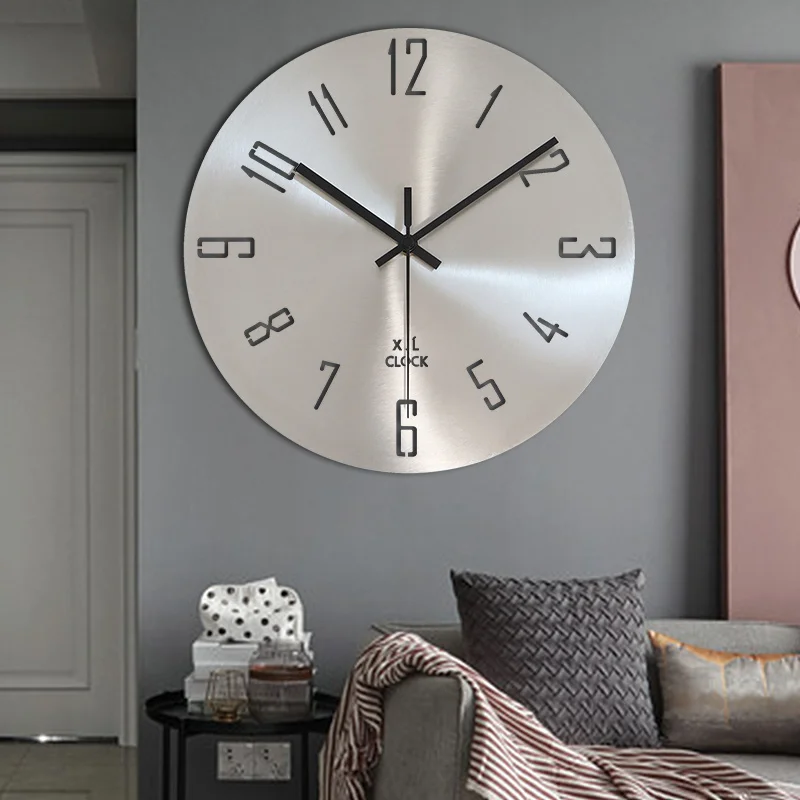

Simple White Wall Clock Creative Vintage Retro Round Kitchen Wall Clock Luxury Digital Minimalist Reloj Pared Home Decor EB50WC