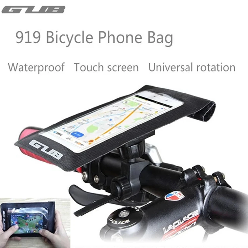 

GUB 919 Bicycle Phone Bag Case Waterproof Touch Screen Cycling MTB Mountain Bike Frame Front Tube Bag For 6 inch Mobile Phone