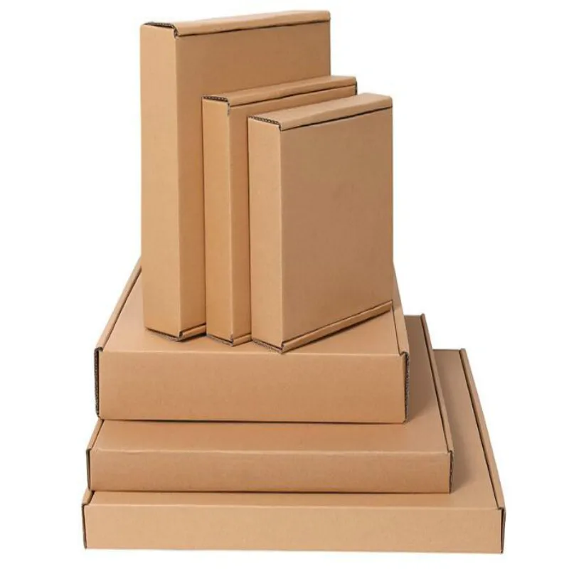 10 шт./лот Подарочная коробка из крафт-бумаги почтовая экспресс-доставка