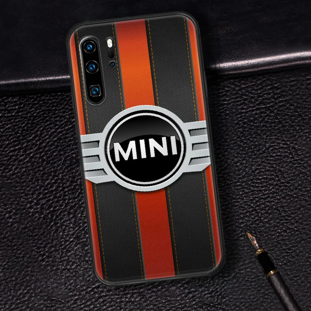 

Mini Cooper Car Logo Phone Case For Huawei P Mate 10 20 30 40 Pro Lite Smart 2019 2021 black Waterproof Silicone Funda Pretty