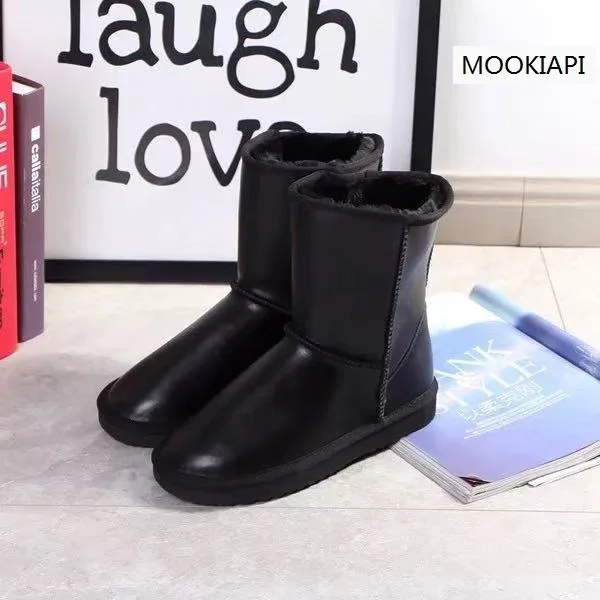 Сапоги для снежной погоды австралийского бренда 2020 Натуральная Воловья кожа