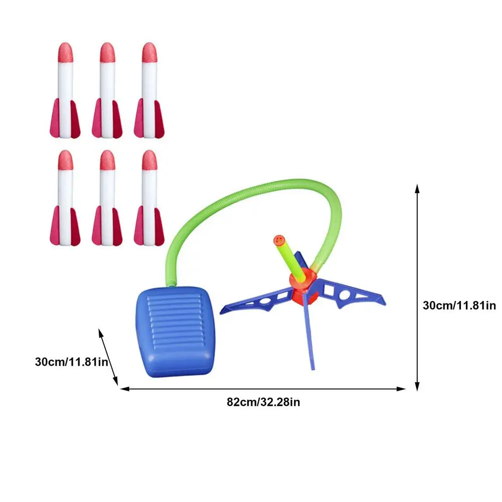 

Adjustable Stomp Rockets Launcher Skyrockets Toy Pedal Launch Belt Educational Outdoor Sports Game Step Pump Air Pressed Stomps