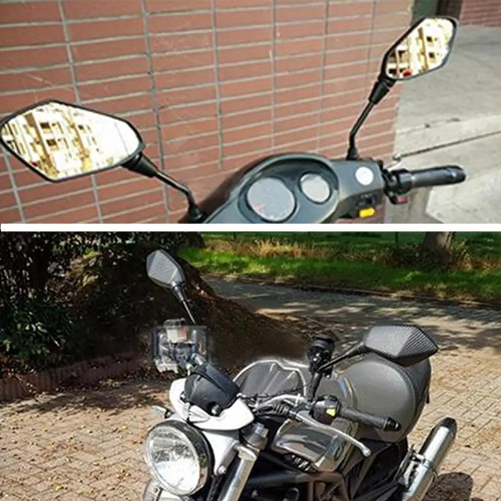 8 мм 10 зеркала из углеродного волокна для suzuki gs 500 600 750 s750 rmz 250 450 sv1000 sv 650