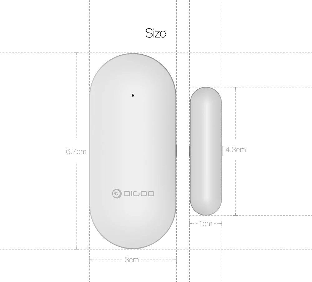 Обновленный DIGOO 433MHz дверной и оконный датчик сигнализации для Digoo DG-HOSA DG-HAMA система охранной сигнализации для умного дома
