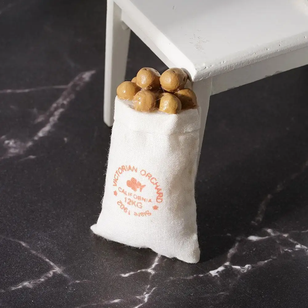 

1:12 куклы для кукольного домика дом мини декоративные украшения кухни мини-мешок для картофеля