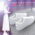 2021 модная женская белая обувь, летняя Вулканизированная обувь, белые кроссовки на плоской подошве для женщин, женская повседневная обувь