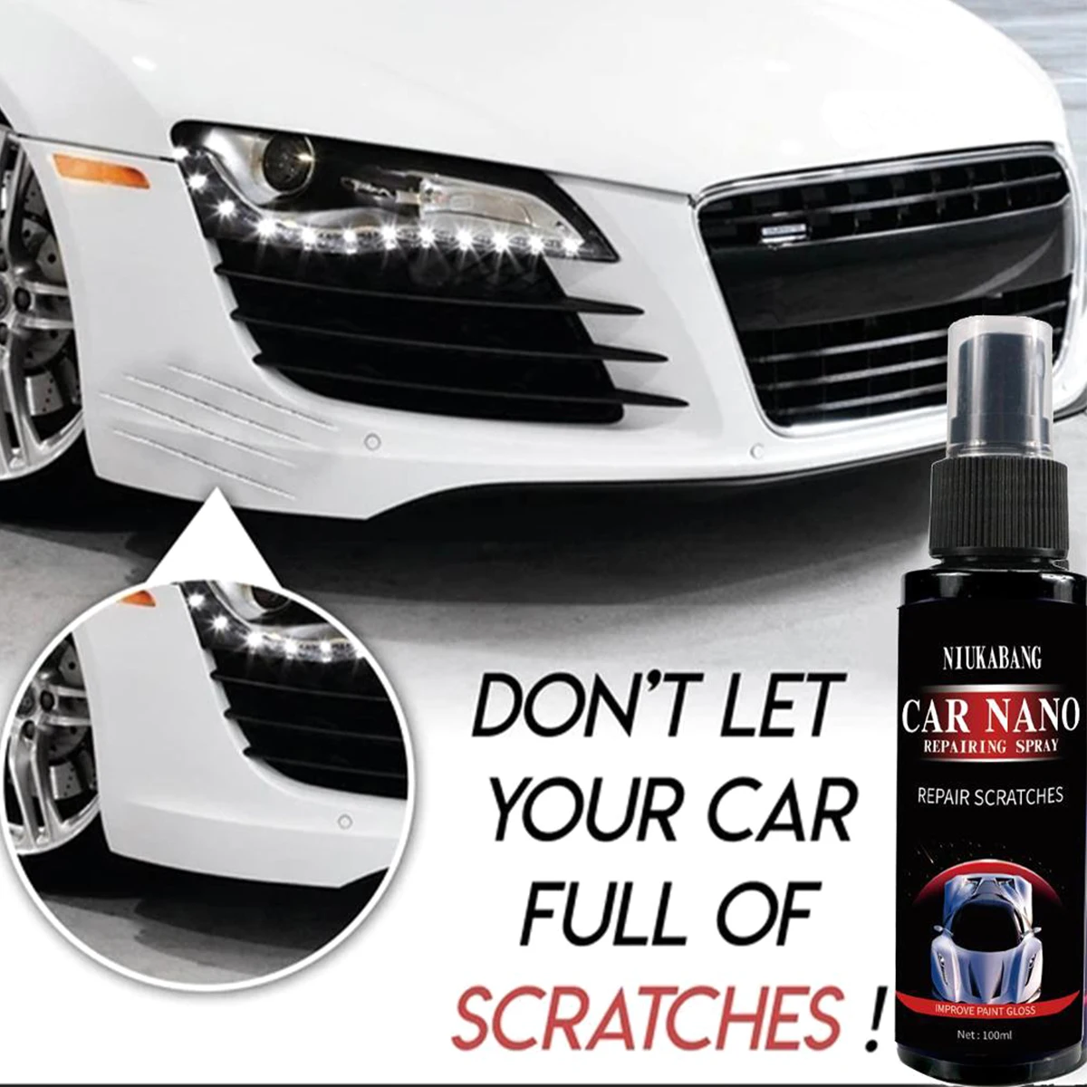 

Scratch Remover Car Scratch Repair Spray Car Nano Hand Spray Deep Scratch Remover Car Easily and Instantly Repair Auto Scratch