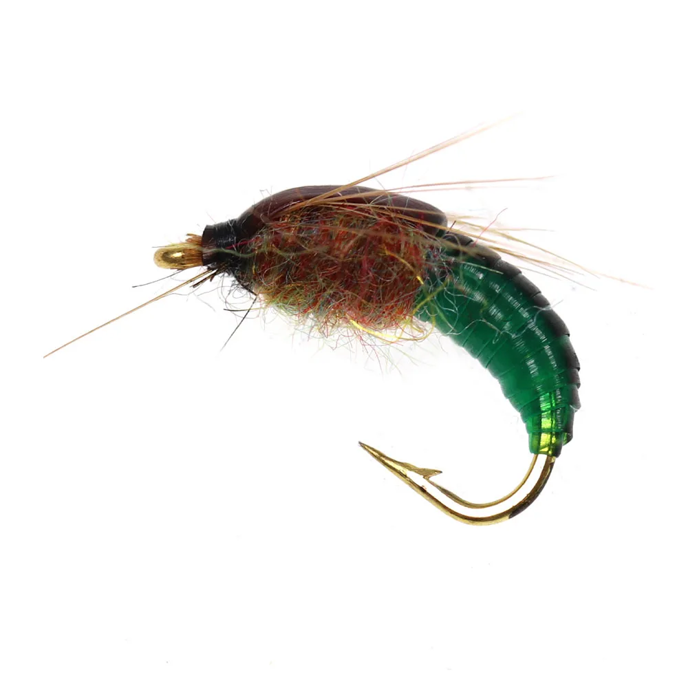 Реалистичная Nymph Scud Fly для ловли форели 8 шт. искусственная приманка-насекомое