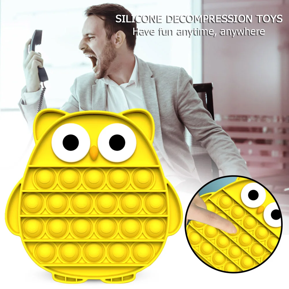 

Fidget Reliver Stress Toys Rainbow Push It Bubble Antistress Toys Adult Children Sensory Toy To Relieve Autism Shipping Free