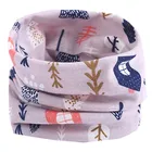 Новинка 2021, осенне-зимний хлопковый шарф для девочек, детский волшебный шейный платок с мультяшным солнцем и круглым кольцом, весенний детский шарф, теплый шейный платок для девочек