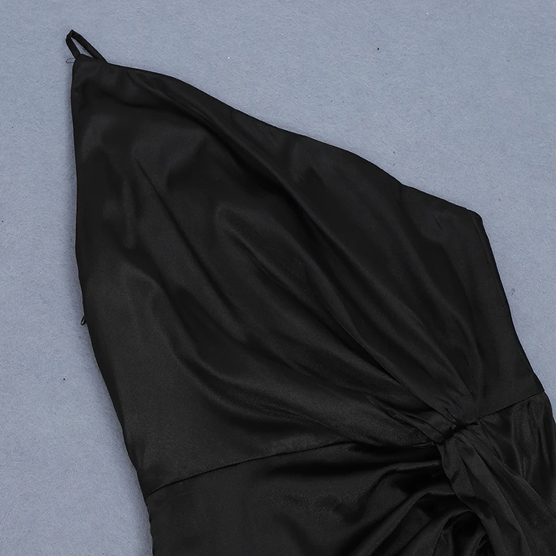 INDRESSME, новинка, Vestidos, женское платье на одно плечо, без рукавов, тонкое, Драпированное, вечерние, сексуальное, асимметричное, с разрезом, облегающее платье