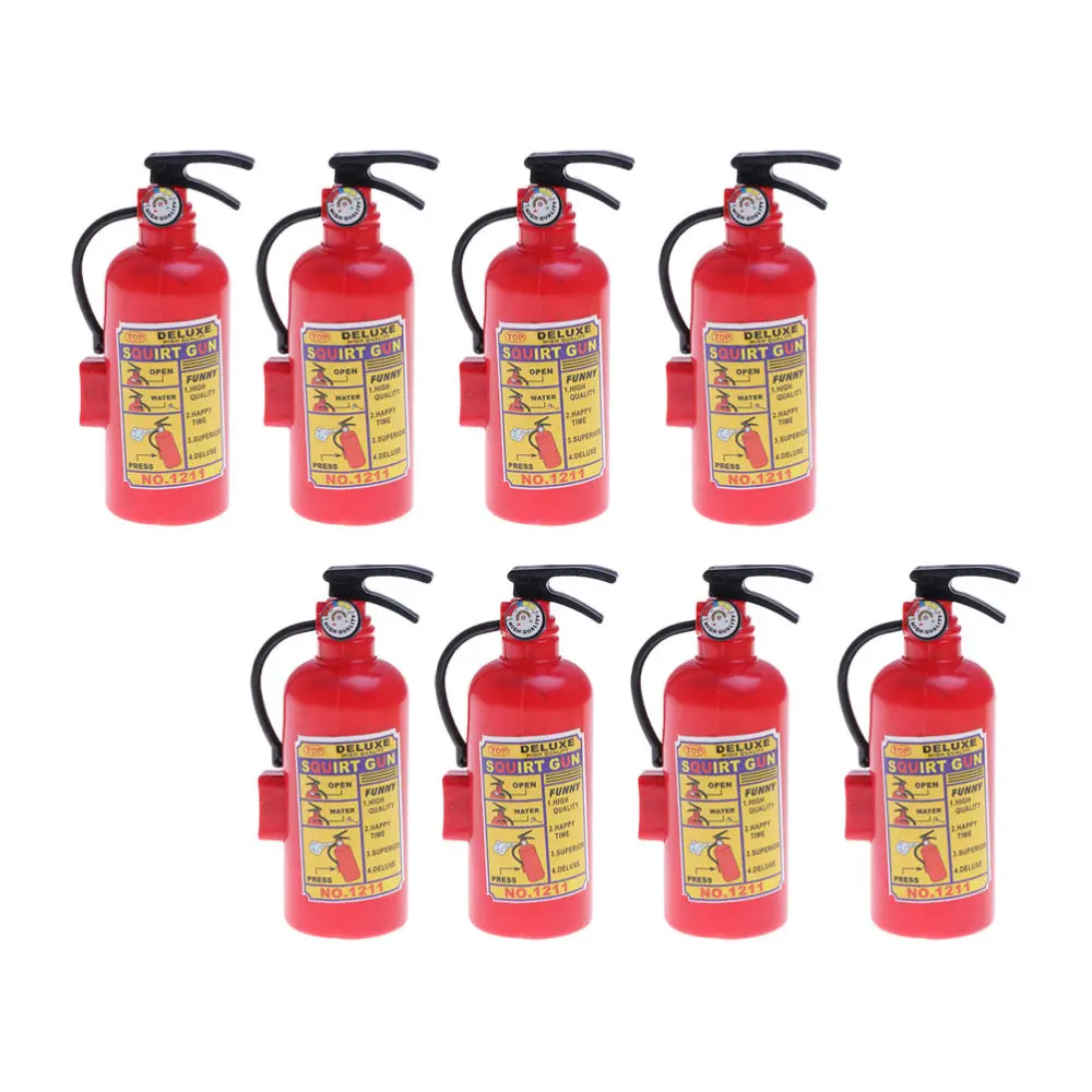 

8 Pcs Fire Extinguisher Squirt Toy Water Guns Outdoor Summer Toys Fireman Toy