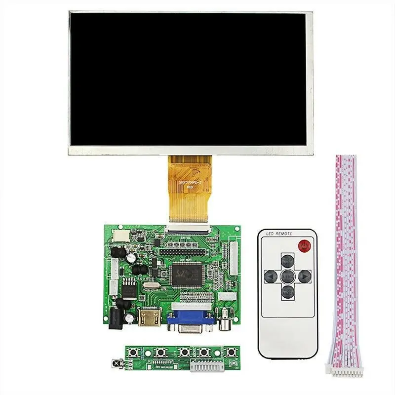 7 дюймовый ЖК дисплей TFT экран монитора HDMI VGA + пульт дистанционного управления для