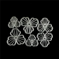 new 6pcs flowers design metal cutting dies for diy scrapbooking album paper cards decor diy crafts