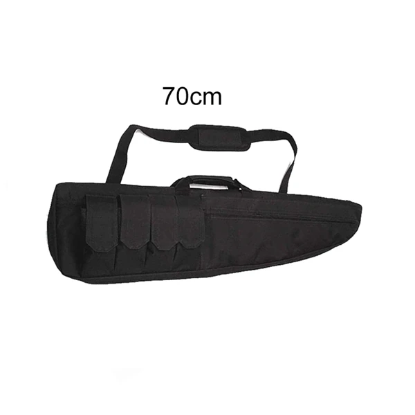 Black 70cm 70 100 120 см охотничья сумка страйкбол военный снайперский Пистолет Чехол для переноски винтовки армейский боевой карабин наплечный рюкзак Охотничьи аксессуары - Цвет: Black 70cm