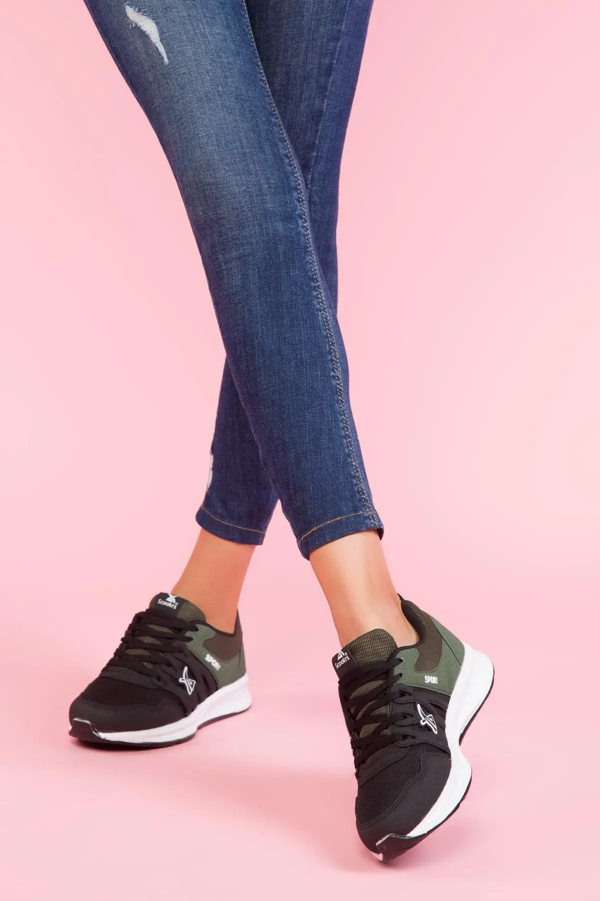 Soho/женская повседневная обувь черного и зеленого цвета Модные дышащие