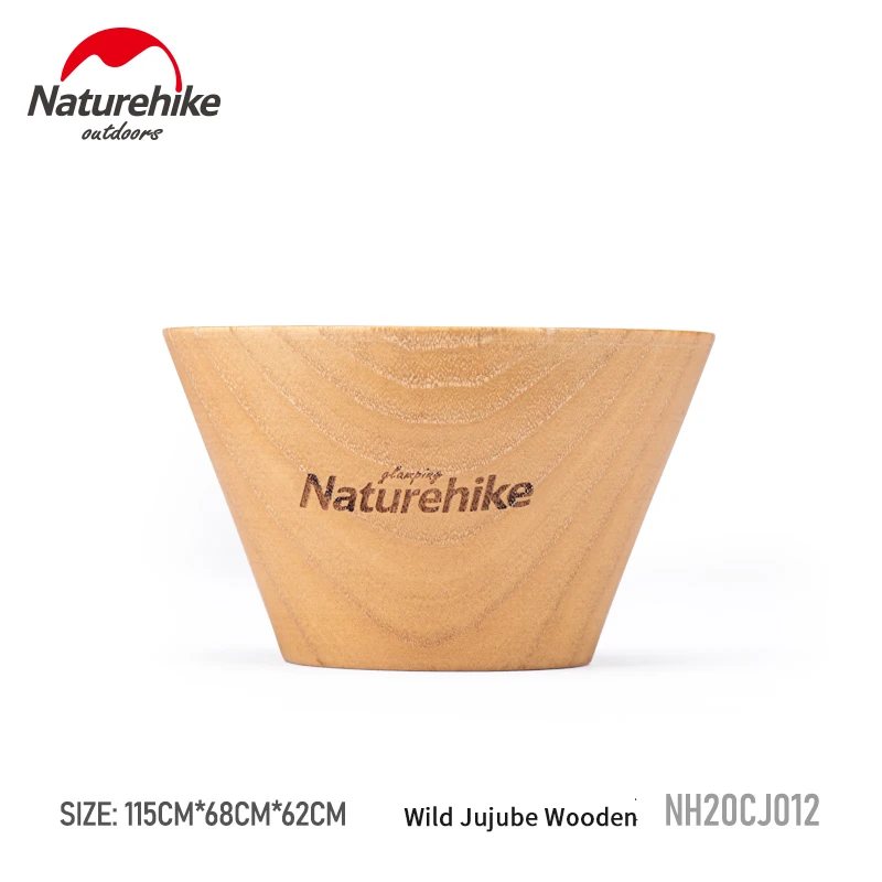 

Naturehike Outdoor Picnic Solid Wood Bowl 60g Ultralight Portable Camping Bowl Kitchen Cooking Tableware Salad Noodle Wooden