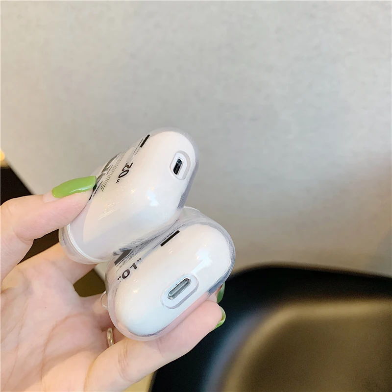 Роскошный уличный чехол с bluetooth гарнитурой для Airpods 2 1 прозрачные аксессуары