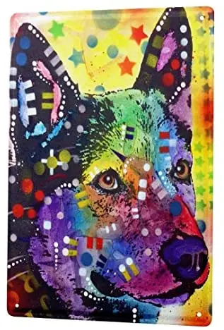 

Tin Sign Decor Plaques Dog German Shepherd Dog