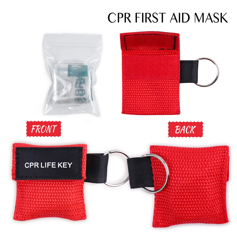 20pcs Resuscitator маска CPR аварийная спасательная для лица одноразовая дышащая