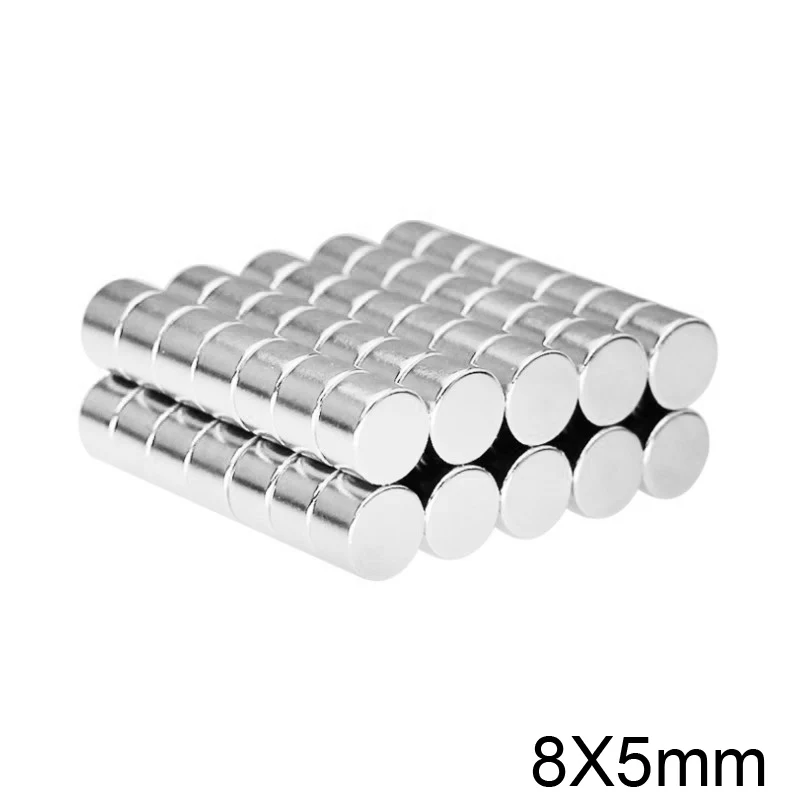 

10/20/50/100/200PCS 8x5 mm Small Round Magnet 8mm*5mm Neodymium Magnet N35 Dia 8x5mm Permanent NdFeB Strong Powerful Magnet 8*5