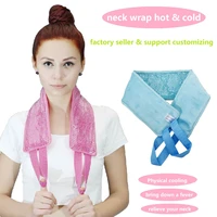 neck ice pack cooling gel neck wrap with soft plush hot cold pack gel bead ice pack for neck shoulder pain relief wholesale