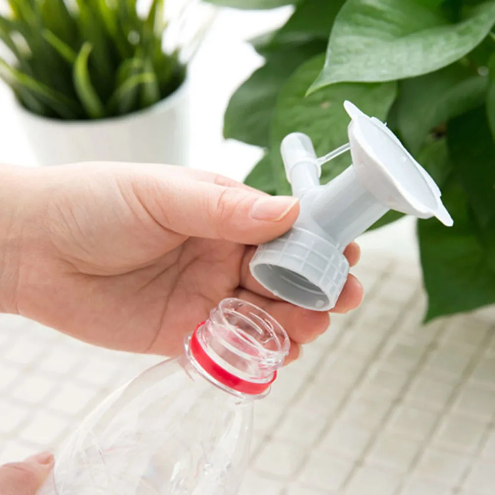 2 в 1 пластиковая насадка для полива цветов флакон банки разбрызгиватель садовый