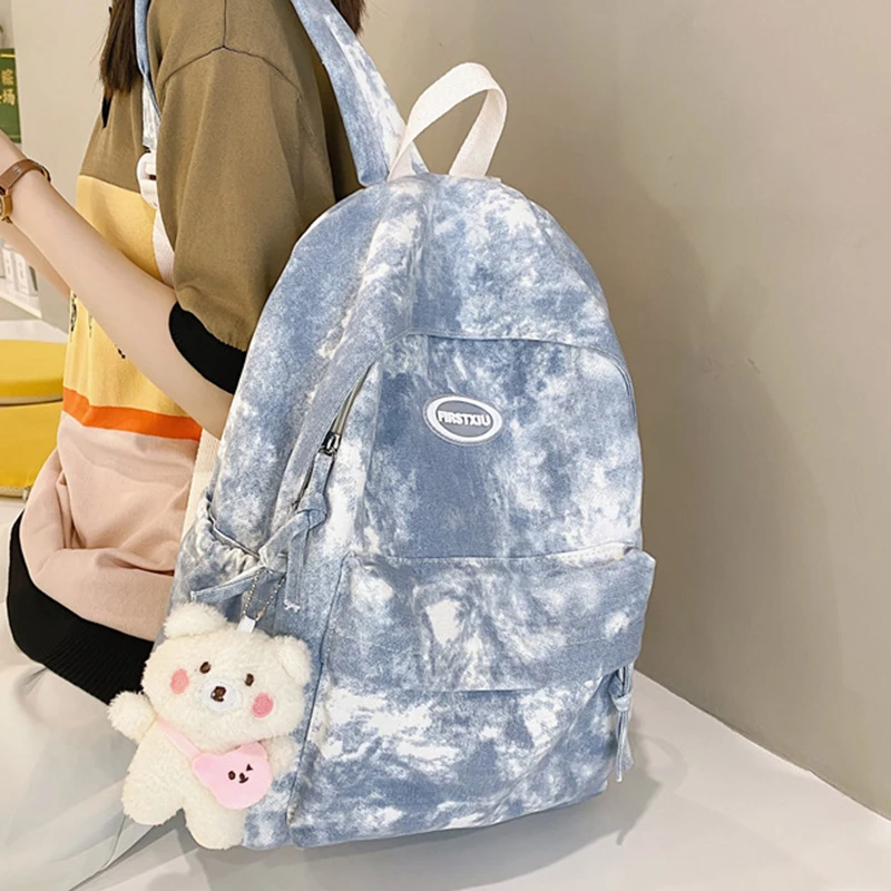 

Простой крашеный дизайн Дамский Рюкзак kawaii нейлоновая школьная сумка женский рюкзак для досуга и школы дорожный рюкзак для девочки