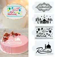 eid mubarak cake design stencil spray pattern fondant mold cake decorating ramadan fesival party supplies cake decoration tool