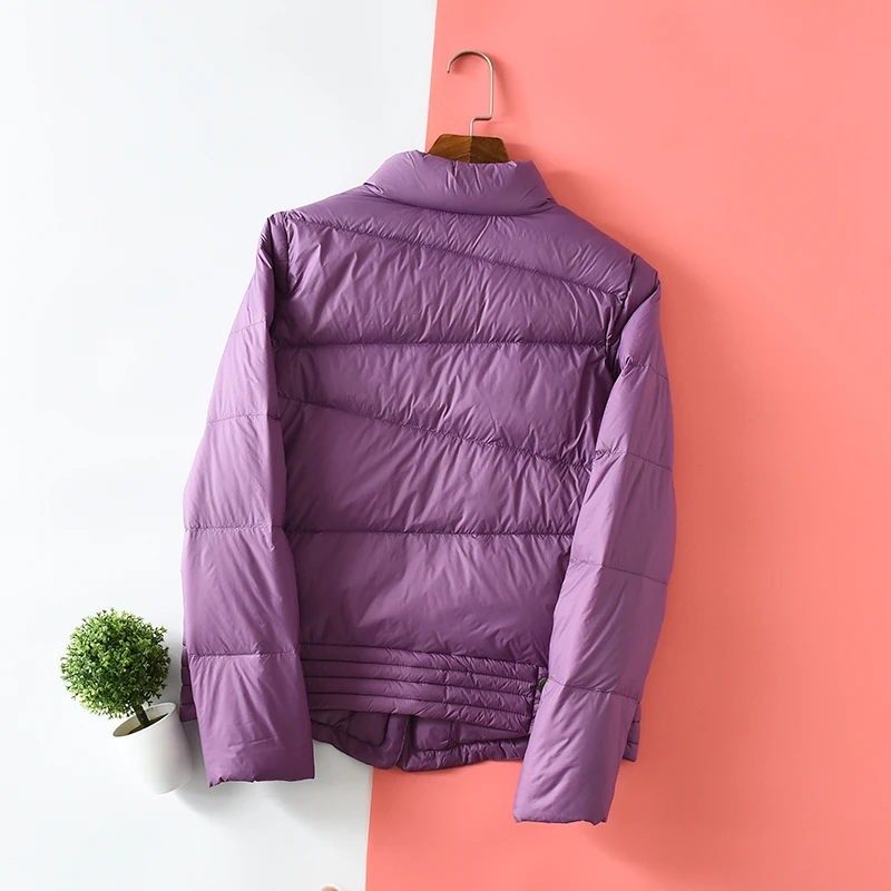 Fitaylor женский пуховик с воротником-стойкой ультра-светильник свободная парка на