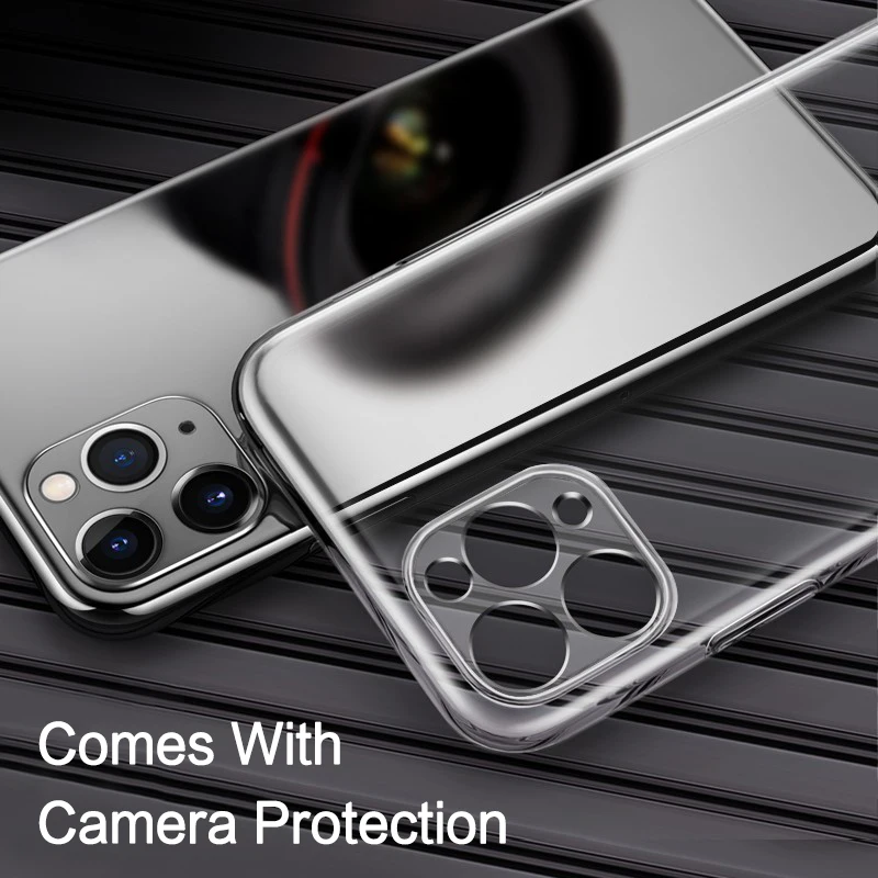 Для iPhone 11 Pro Чехол прозрачный мягкий силиконовый тонкий ТПУ Прозрачный чехол для