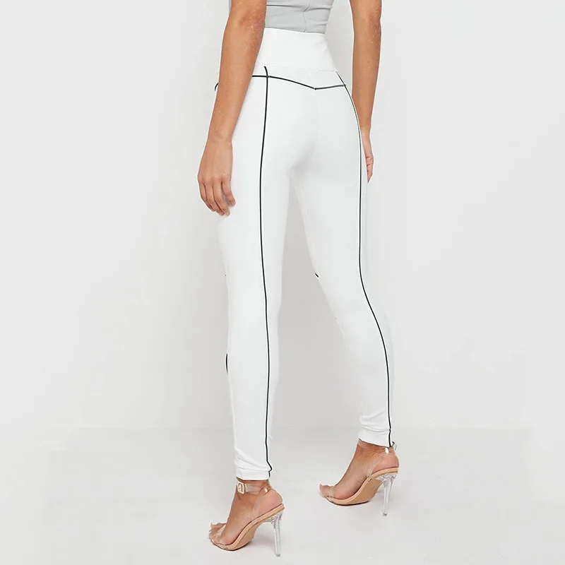 

Reflective Stripes Patchwork Push Up Leggings for Fitness Women High Waist Workout Leggings Female Sports Pants Skinny