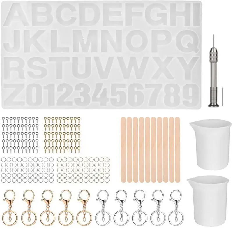 

Personalized English Letters Silicone Casting Mold Alphabet Jewelry Casting Mold F3MD