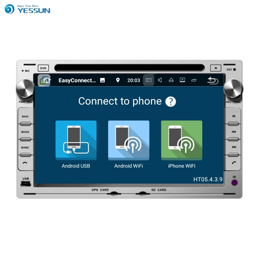 YESSUN для VW Passat B5/Golf 4 1999 ~ 2005 Android автомобильный навигатор GPS HD сенсорный экран стерео