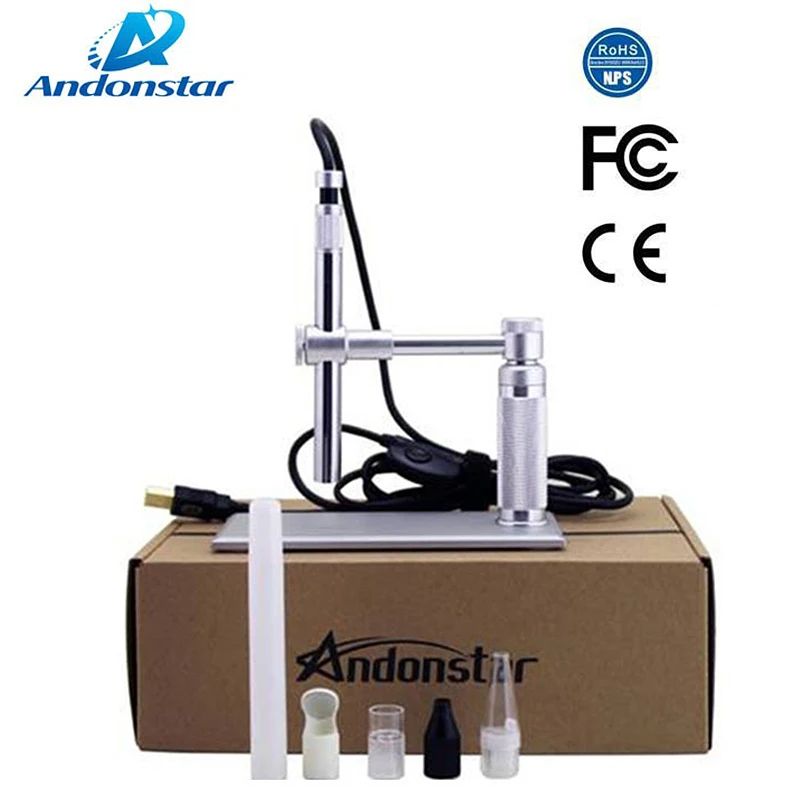 Цифровой микроскоп Andonstar A1 с USB 500X поддержка измерительного программного