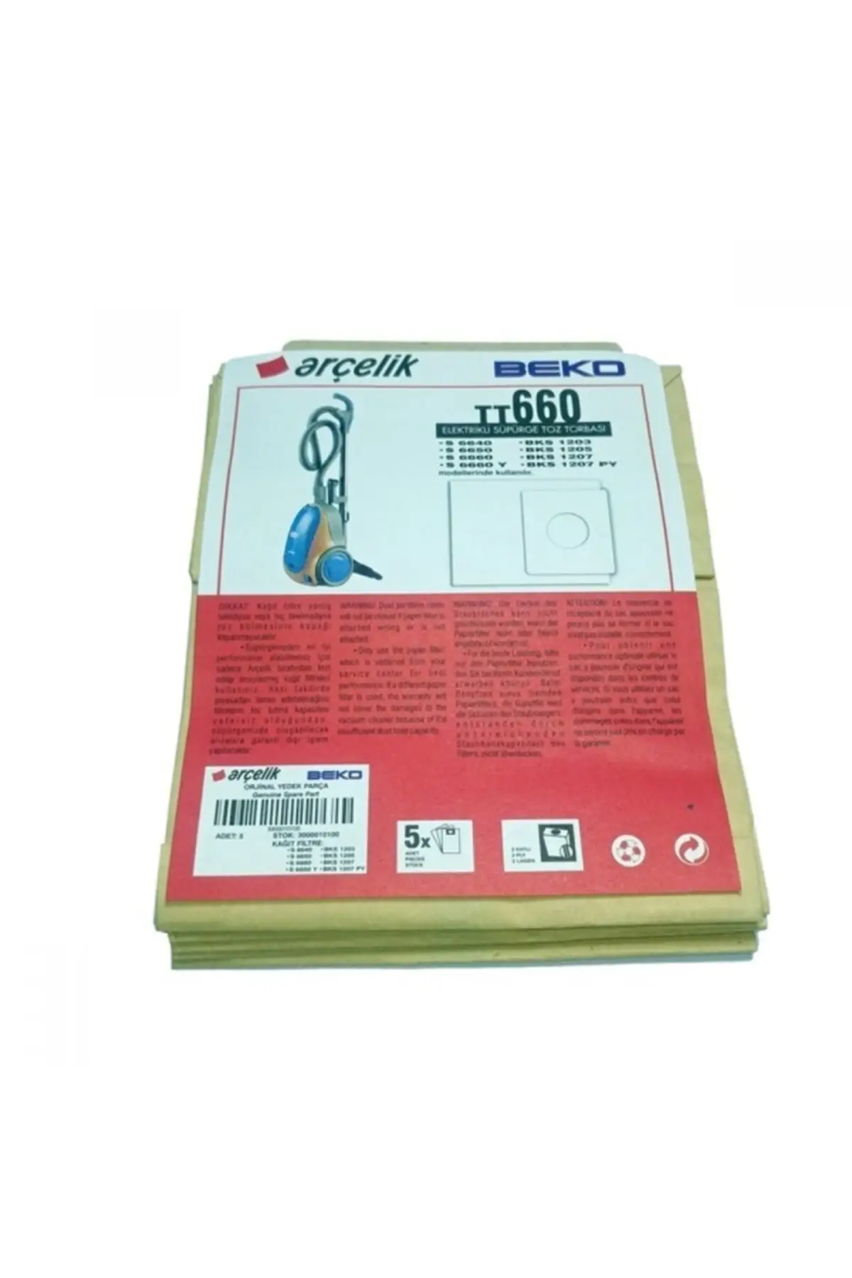 

MHK Parts In S 6660 Dust Bag Paper 5 Pcs